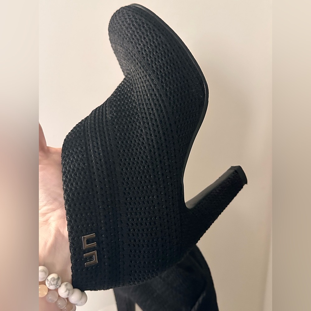 United Nude Folded Hi Woven Black Ankle Boots - Picture 6 of 11